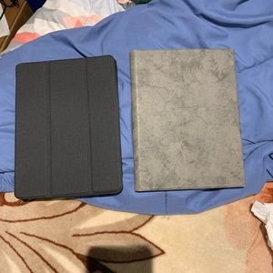 Two Black and Grey IPad Cases w/ Apple Pencil Slot